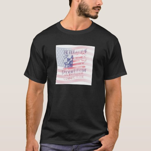 強く一緒に米国ヒラリー4アメリカ大統領 Tシャツ (正面)