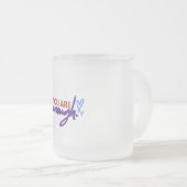 強く保つ フロストグラスマグカップ (正面右)