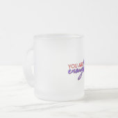 強く保つ フロストグラスマグカップ (正面左)