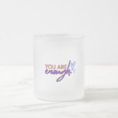 強く保つ フロストグラスマグカップ (中央)