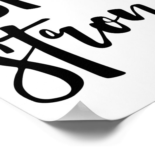 強く保つ |感動的モダンタイポグラフィ ポスター (角)