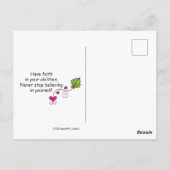 強く信じる_信念を持つ ポストカード (裏面)