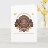 強く勇敢である カード (黄色い花)