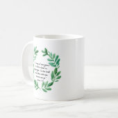 強く勇敢である コーヒーマグカップ (正面左)