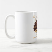 強く勇敢である コーヒーマグカップ (左)