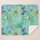 強く勇敢である – シームレスなパターンプリント シェルパブランケット (正面(横))