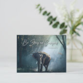 強く勇敢である（申命記31:6） ポストカード (スタンド正面)