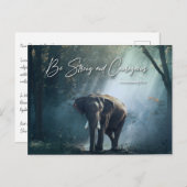 強く勇敢である（申命記31:6） ポストカード (正面/裏面)