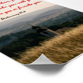 強く勇敢である – 聖書 ポスター (角)