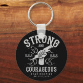 強く勇敢で信生き延びじ保る キーホルダー (正面)