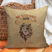 強く勇敢なキリスト教のバイブリックライオン クッション