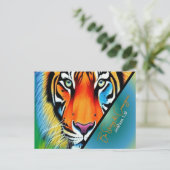 強く勇敢なキリスト教信仰である ポストカード (スタンド正面)