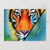 強く勇敢なキリスト教信仰である ポストカード (正面)