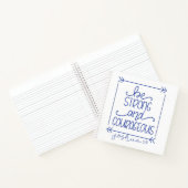 強く勇敢なスパイラルジャーナルである ノートブック (内部)