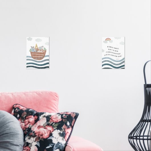 強く勇敢なノアの2つのポスターの箱舟セット (リビング)