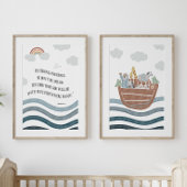 強く勇敢なノアの2つのポスターの箱舟セット