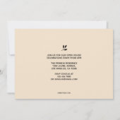 強く勇敢な卒業発表 招待状 (裏面)