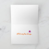 強く勇敢な女性へのハッピーバースデー カード (内部)