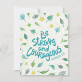 強く勇敢な宗教用はがき シーズンカード (正面)