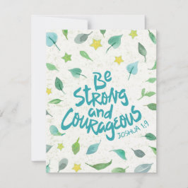 強く勇敢な宗教用はがき シーズンカード