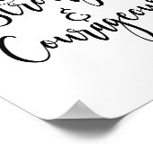 強く勇敢な聖なる書物、 経典プリント ポスター (角)