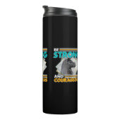 強く勇敢になる – ラマ タンブラー (回転右)