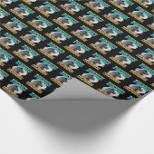 強く勇敢になる – ラマ ラッピングペーパー (角)