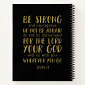 強く勇気あるジョシュア1:9 ノートブック (裏面)