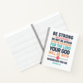 強く勇気あるジョシュア1:9 ノートブック (内部)