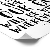 強く勇気あるジョシュア1:9 ポスター (角)