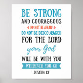 強く勇気あるジョシュア1:9 ポスター (正面)