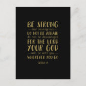 強く勇気あるジョシュア1:9 ポストカード (正面)