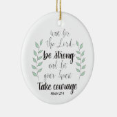 強く勇気を出す セラミックオーナメント (右)