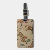 強く反対するブロンコ ラゲッジタグ (正面縦)