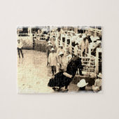 強く反対するBullのロデオライダーの写真 ジグソーパズル (横)