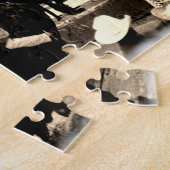 強く反対するBullのロデオライダーの写真 ジグソーパズル (側面)