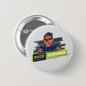 強く打つ 缶バッジ (正面&裏面)