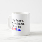 強く燃える コーヒーマグカップ (正面左)