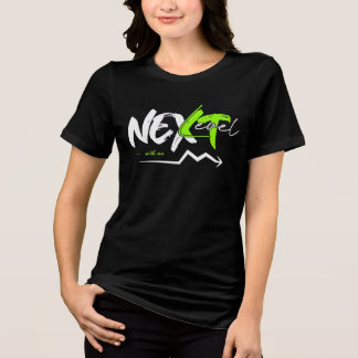 強く生きる女性の黒のインスピレーション トライブレンドTシャツ