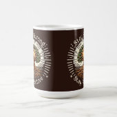 強く留まる前向き コーヒーマグカップ (中央)