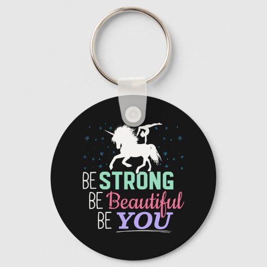 強く美しいYou - Gumstics Unicorn キーホルダー (正面)