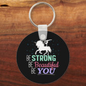 強く美しいYou - Gumstics Unicorn キーホルダー (正面)