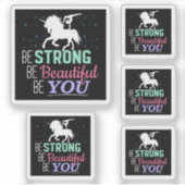 強く美しいYou - Gumstics Unicorn シール (正面)