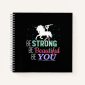 強く美しいYou - Gumstics Unicorn ノートブック (正面)