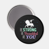 強く美しいYou - Gumstics Unicorn マグネット (正面/裏面)