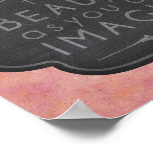 強く美し頭が切れるいインピレーション ポスター (角)