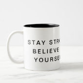 強く過信じごせばマグやる気を起こさせるン ツートーンマグカップ (左)