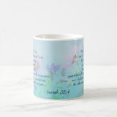 強く、恐れてはいけない、イザヤ書35:4 コーヒーマグカップ (中央)