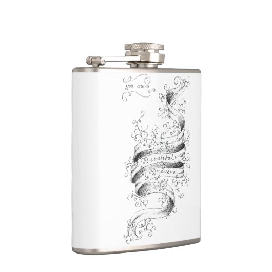 強く、美しく及び勇敢 フラスク (右)