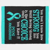 強さがわからない…PCOS フリースブランケット (正面(横))